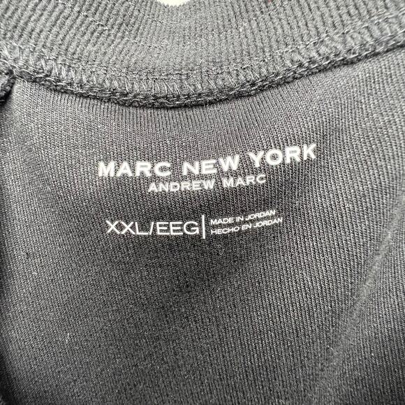 ANDREW MARC NEW YORK Jogger Pants Drawstring High-Rise Cuffed Hem Black Size XXL - Picture 5 of 8